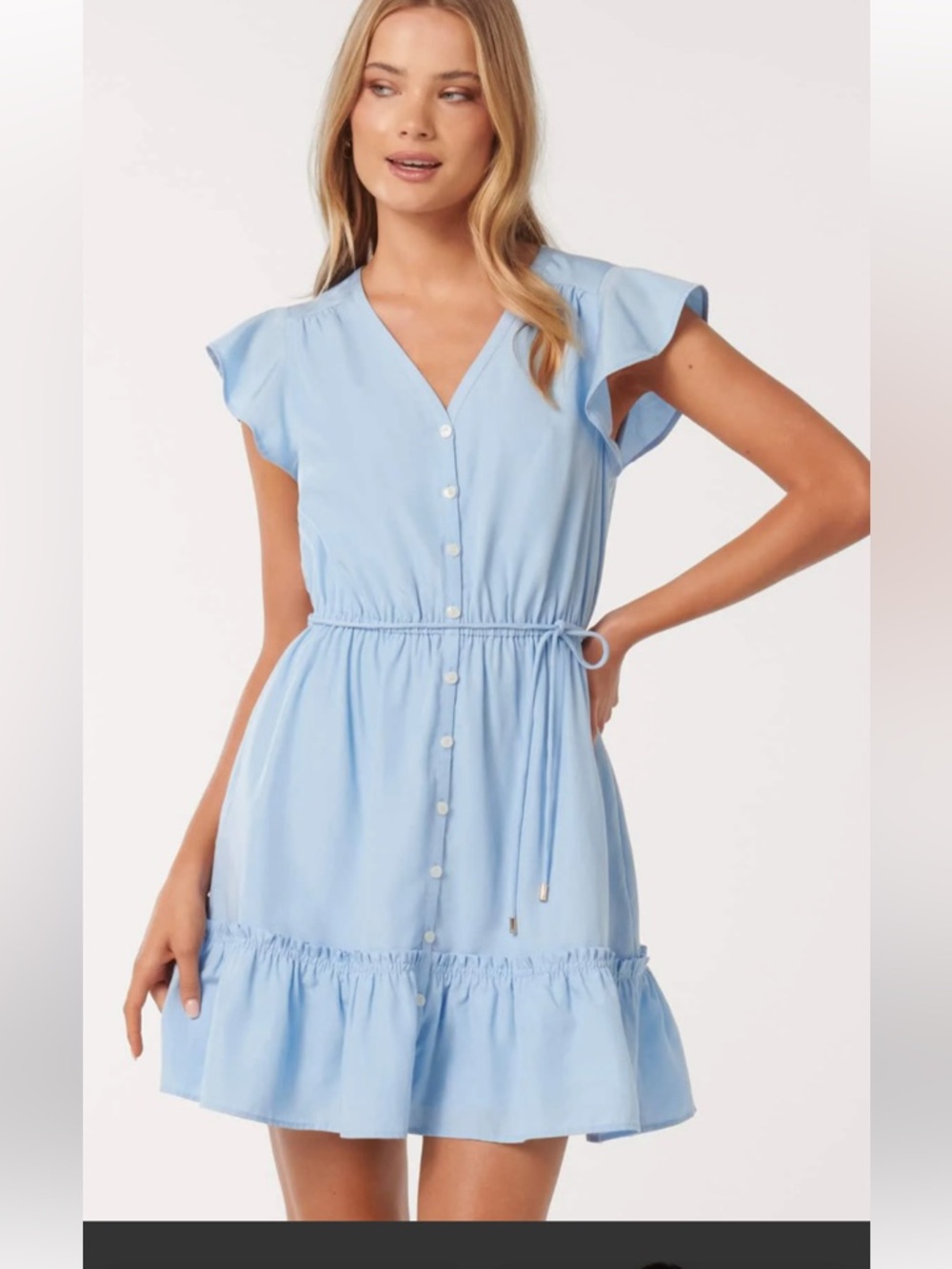 EVER NEW Rahnee Frill Hem Mini Dress